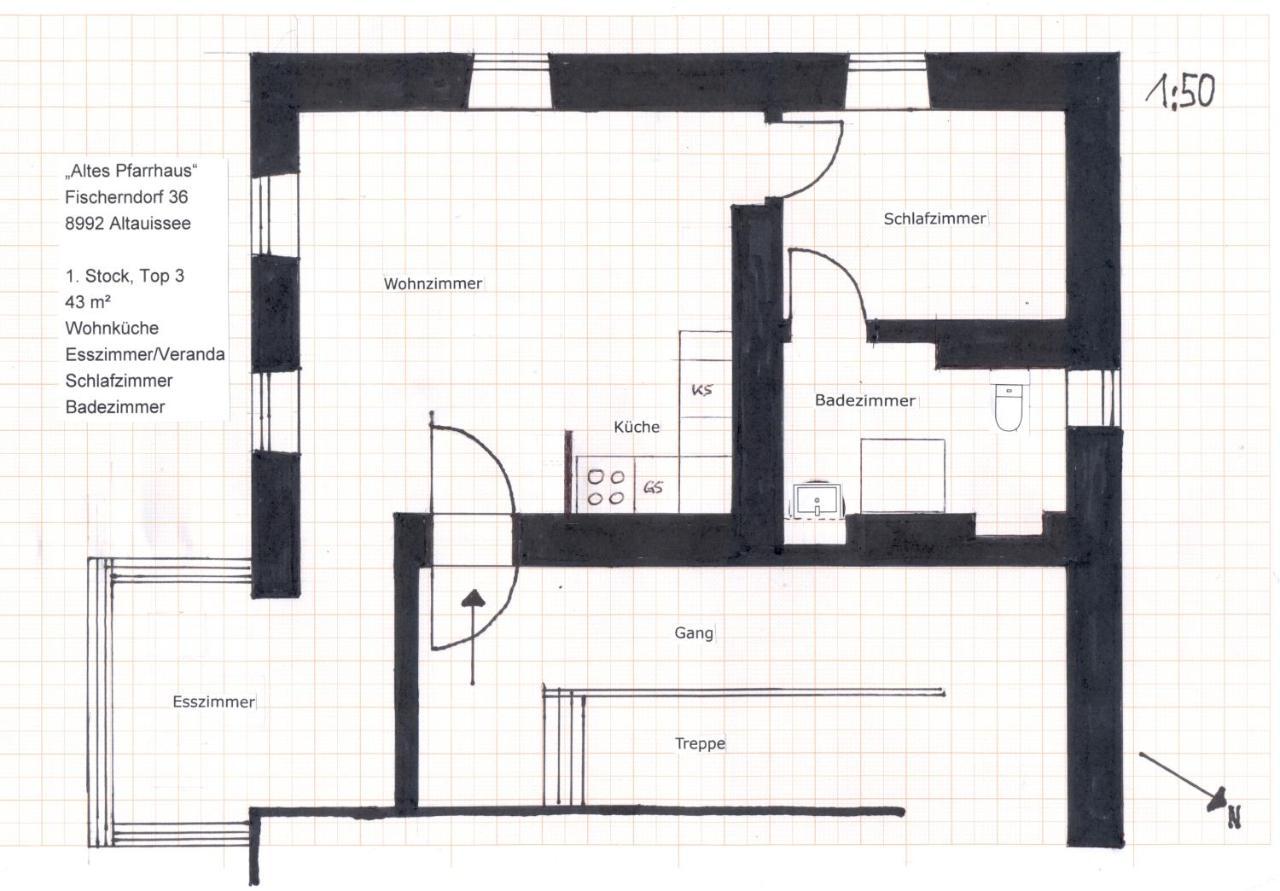 Апартаменты Altes Pfarrhaus Альтаусзее Экстерьер фото